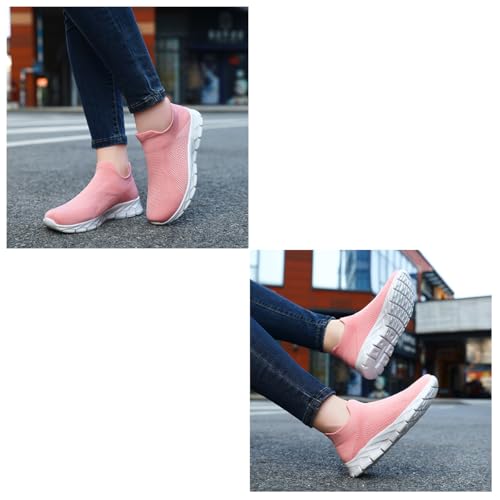 Image of Womens Shoes Running Walking Sneakers Slip On Sport Outdoor Casual Tennis Workout AthleticGym Shoes Lightweight Comfortable Fashion Fitness Shoes