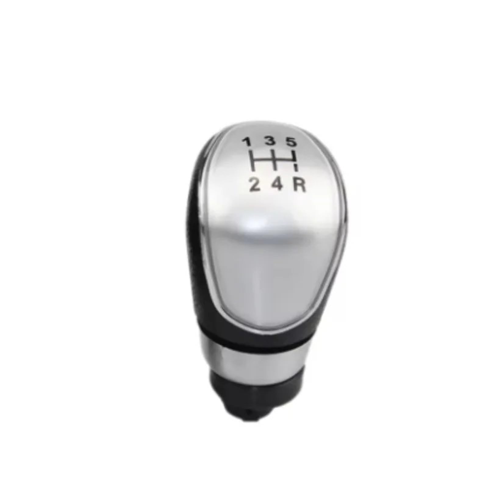 DWTNMEX Gear Shift Knob for Focus for Mondeo 5/6 Speed Gear Shift Handball Head Identification Manual Transmission Cars(Silver lid 5-Speed B)