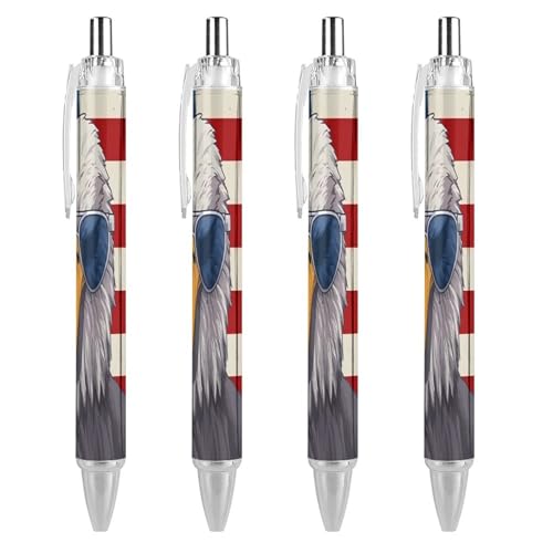 Stylos bille pointe fine 0,5 mm drapeau USA pour le bureau