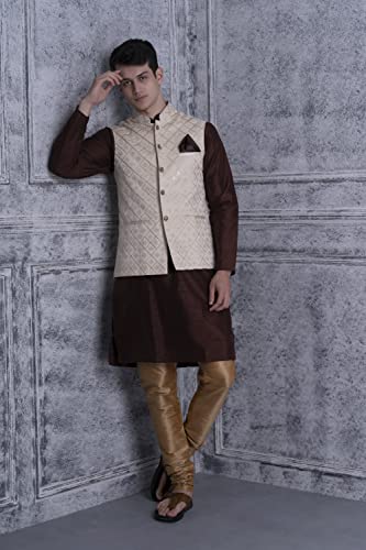 Image of Ethluxis Men's Silk Blend Kurta Set