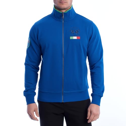 Sweat à capuche La Martina en coton bleu doux et respirant