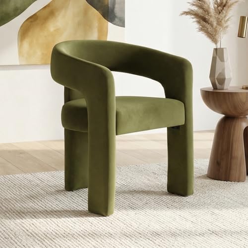 Ya-Home Dining Chairs Velvet Upholstered Kitchen Accent Chairs Green