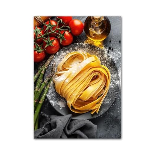 Affiche amusante pour restaurant LEMST toile pizza café sans cadre décoration de cuisine 20x30cm