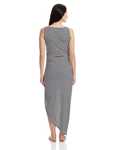 Image of Miss Chase Women's Multicolor Striped High Low Maxi Dresses