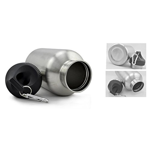 Image of Generic 2000ml 304 Stainless Steel Wide Mouth Cycling Sports Drinking Water Bottle