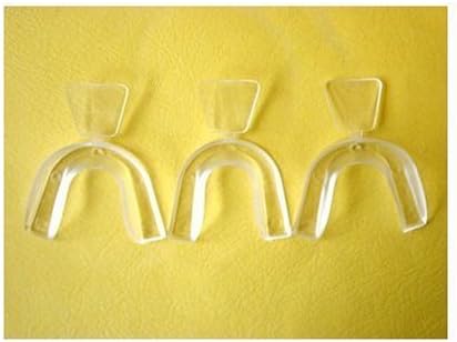 ALL NEW! D.I.Y (Do it Yourself) 3 Trays Moldable THERMOFITTING Teeth Whitening Trays by Touch of White Smile. Used to Bleach Teeth with Whitening Gel with Touch of White Smile