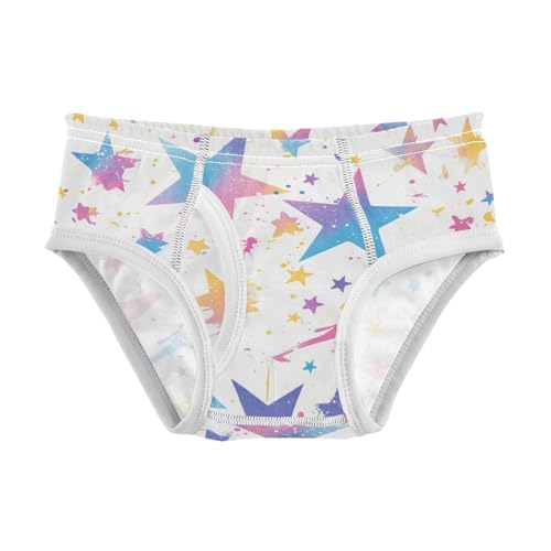 KLL Spray Paint Rock Star Toddler Boys Pure Cotton Training Underwear Cute Children Undies