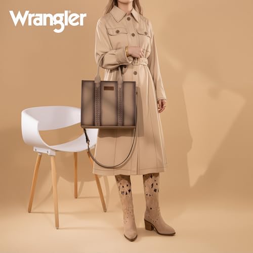 Image of Montana West x Wrangler Tote Bags Purses for Women Work Top-Handle Handbags with Strap