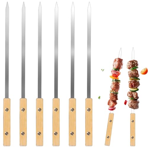 6 Stück Premium Grillspieße Edelstahl...