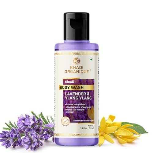 Image of Khadi Organique LAVENDER & YLANG YLANG BODY WASH -210 ML