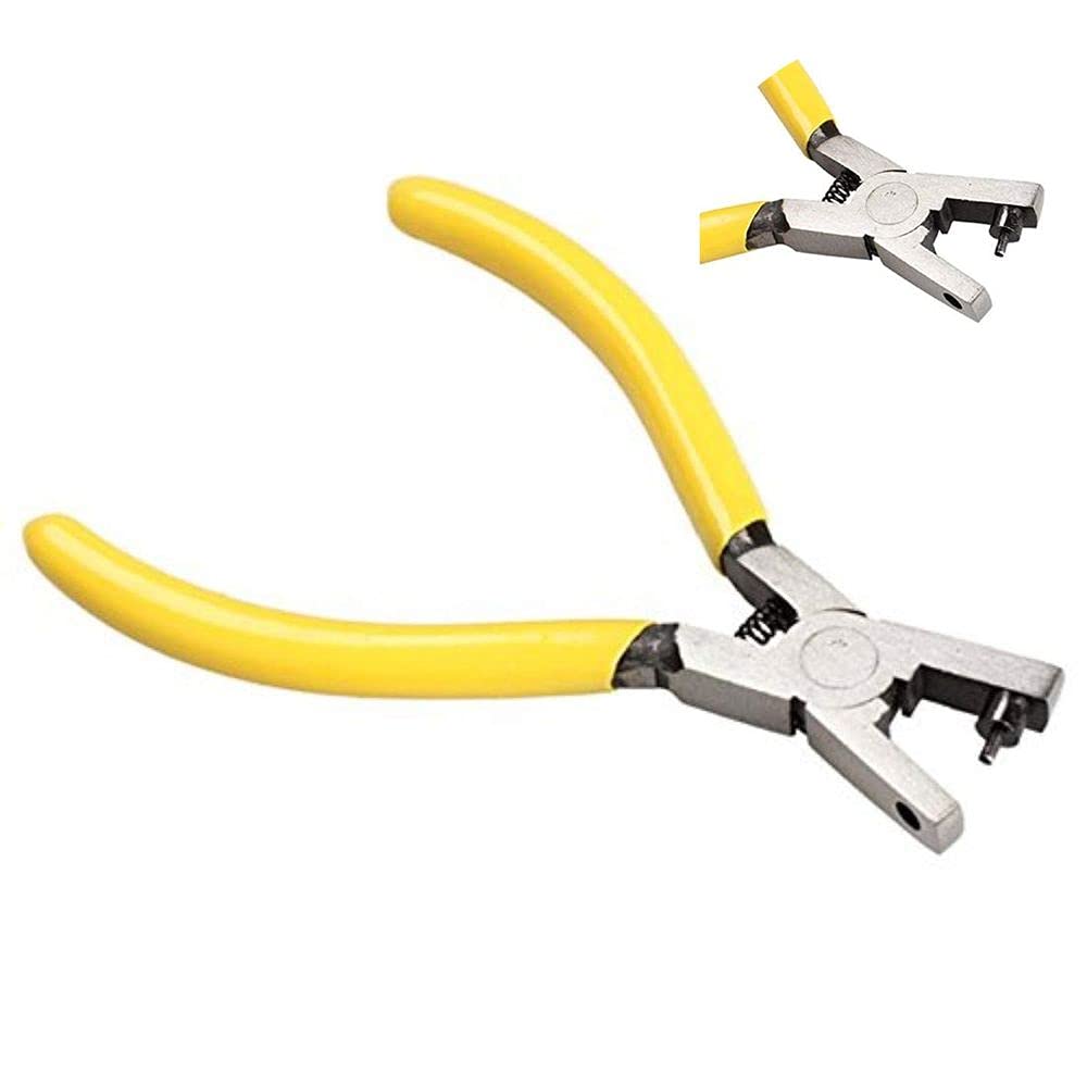 Diy Crafts CT-DIY-HI-27898 Trim Pliers Typ Puncher Leather Belt Strap Hole Repair Tool Kits, #2, Repair Tool Kits (Multicolor) 3