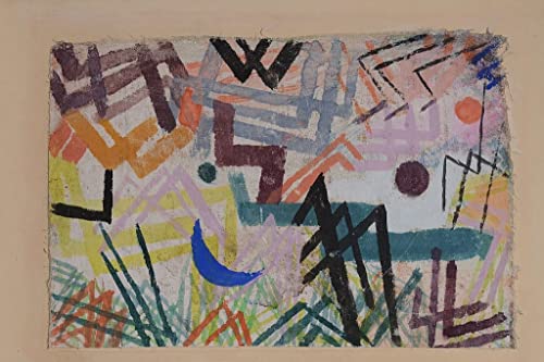 Toile Paul Klee Le Paysage des forces de Lech impression murale salon 60x90cm
