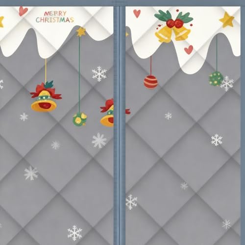 Couverture thermique de porte magnétique pour isolation hiver - 8