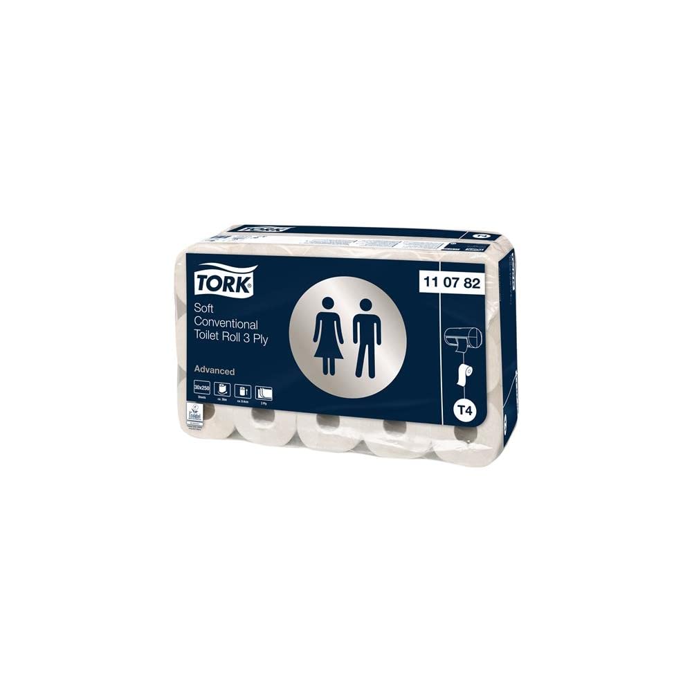 Tork Toilettenpapier TORK Advanced · 110782 3-lagig, Dekorprägung, VE: 30