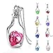 BRIGHTWINST Women Pendant Necklace Creative Ladies Wishing Bottle Crystal Jewelry Romantic Valentine Women Gifts Fashion Wedding Part PTPNU1253