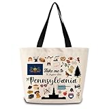 1. Premium Polyester Fabric: High-density polyester ensures lightweight durability, ideal for daily use. The Take Me To Pennsylvania design stays vibrant through washes, making it a long-lasting eco alternative. 2. Perfect Compact Size: 33x11x32cm / ...
