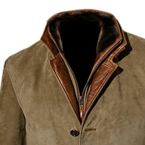 Men Vintage Lapel Cotton Coat with Pocket Single Breasted Classy Cozy Suit Blazer Fall Casual Business Outerwear3