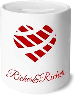Caja de ahorro de dinero para el día de San Valentín, color rojo