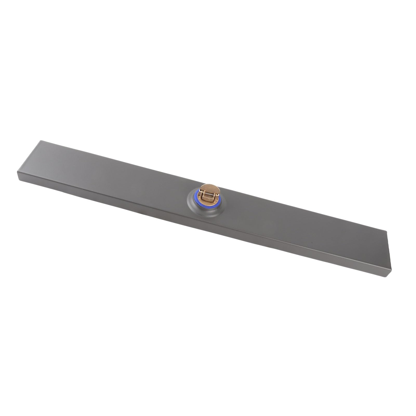Aramox Drenaje Lineal Desagüe de Ducha Lineal de Acero Inoxidable 304 Sello de Agua Profunda de 60 Cm Núcleo de Cobre Desagüe de Piso Rectangular Engrosado para Baño Cocina Garaje Sótano