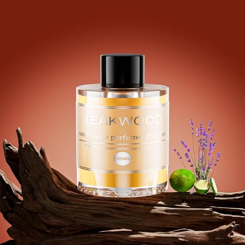 Image of Car Air Freshener Refill 3.5OZ /100ml Glass Bottle, CO01 /Dedicated Long Lasting Fragrance Oil Auto Air Freshener, Car Diffuser Essential Oil Made of Natural Plant Extracts (Teakwood + Mahogany)