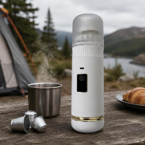 Maker Espresso Machine Capsule Brewer Handheld Device With Compact Body And Electric Visible Chambers And Easy Buttons suitable for home use office travel — view 6