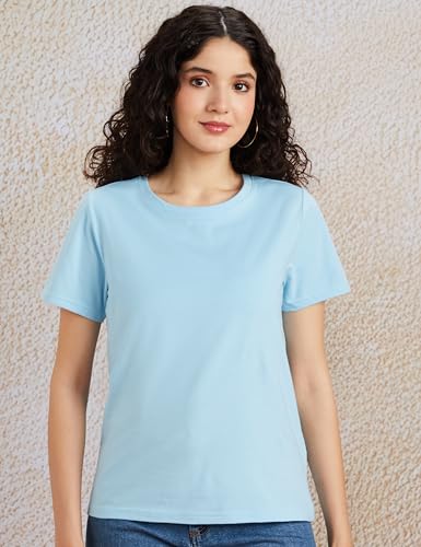 Image of Amazon Brand - Symbol Women's Cotton Stretch Regular Fit Round Neck Sleeveless T-Shirt (Available in Plus Sizes)