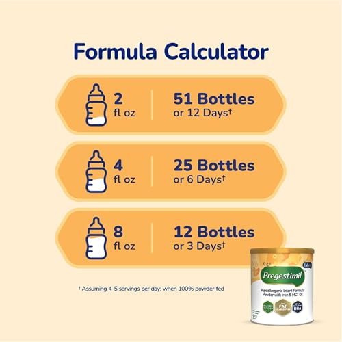 Enfamil Pregestimil Infant Formula with MCT Oil, for Fat Malabsorption Problems, Hypoallergenic Powder Can, 16 Oz, Pack of 6 - image 4