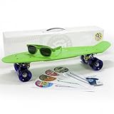 Stereo (Stereo) Vinyl Cruiser Plastic Complete Skateboard Green/Stereo bainarukuru-za- purasutexikkukonpuri-to Skateboard Green
