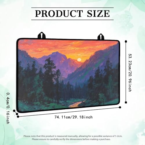 Image of Hambergur Print Kitchen Stove Cover for Electric Stove Heat-Resistant Induction Stove Top Protector with Hanging Loop Countertop Mat National Cheeseburger Day Decor