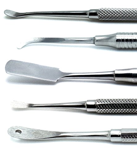 Dental Periosteal Allen P9A, Molt 24G, Freer, Pritchard, Buser Elevator Oral Surgical Implant 5 Pieces Instruments #TOP2