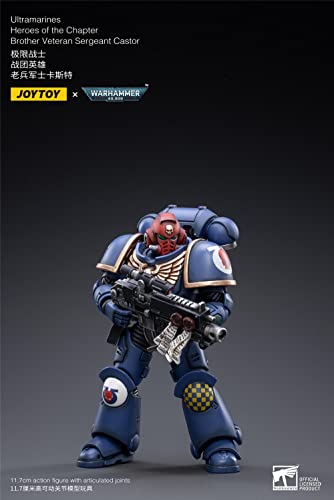 Hiplay Joytoy × Warhammer 40K Officially Licensed 1/18 Scale Science-Fiction Action Figures Full Set Series -Ultramarines Heroes Of The Chapter Brother Veteran Sergeant Castor #TOP1