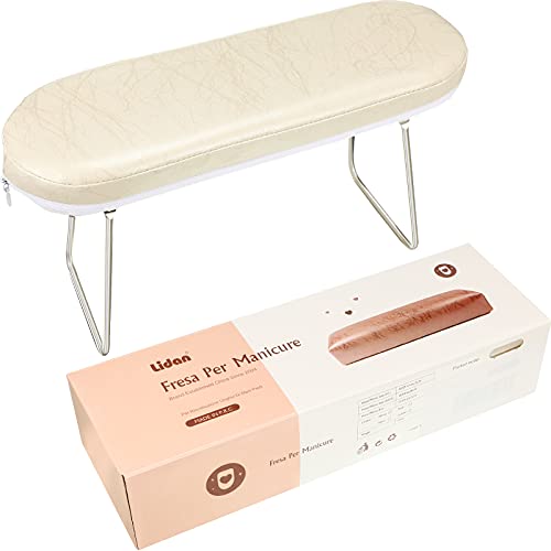 Nail Arm Rest Hand Pillow, Microfiber Faux Leather Manicure Hand Rest Cushion Table Desk Station Nail Art Stand for Nail Salon Technician
