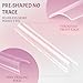 Ranrose 600PCS Clear Extra Long Nail Tips for Acrylic Nails Professional, No C Curve Gel Tips 12 Size XXXL Pre-shaped Half Cover Fake Nail for Press On Nail Extensions