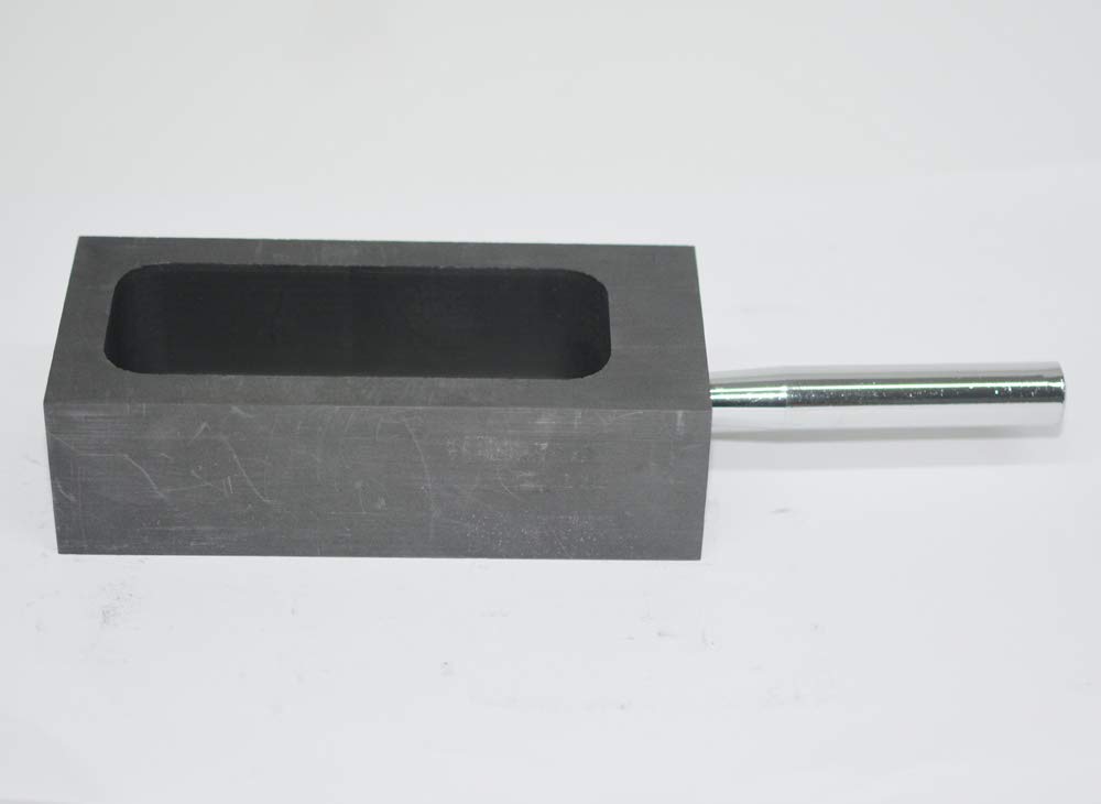 LLF Moule en graphite doré et argenté pour fondre le moulage avec barre en métal - 2kg