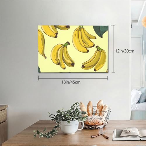 Impression banane 30,5 x 45,7 cm sans cadre affiche murale design