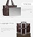 Tote Bag for Women with Zipper, Quilted Puffer Tote Bag with Compartments, Lightweight Puffy Work Bags for Women Travel (Dark Brown)