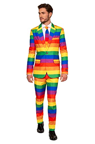 Suitmeister Men Suit Juego De Pantalones De Traje De Negocios, Rainbow, S Para Hombre Suitmeister Men Suit Juego De Pantalones De Traje De Negocios, Rainbow, S Para Hombre