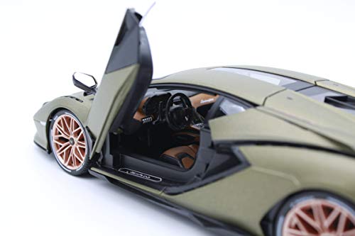 Bburago Lambor Sian FKP 37 Green 1/18 miniatura 4
