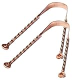 Wonder Care Ayurveda Kupfer Zungenreiniger Paar Pack Zungenreiniger Zickzackförmiger Zungenschaber...