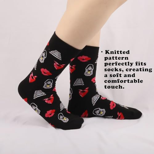 TOBGBE 2 Pairs H-adestown Musical Gift H-adestown Musical Socks H-adestown Merchandise4