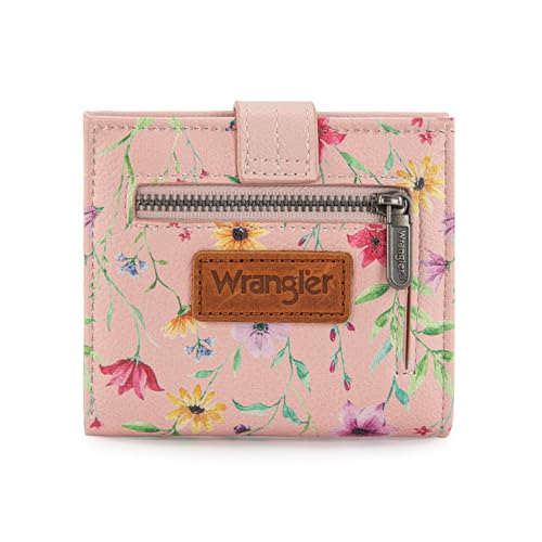 Image of Montana West X Wrangler Small Wallets for Women Ladies Girls RFID Minimalist Card Holder Billfold Thin Cash Wallet with Zipper Coin Pocket