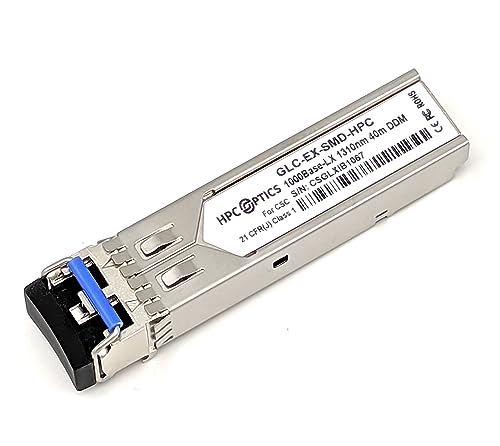 HPC Optics Compatible with Cisco GLC-EX-SMD 1000BASE-EX SFP Transceiver | 1G XD SMF 1310nm 40km GLC-EX-SMD-HPC