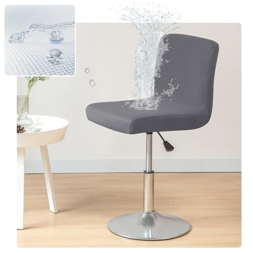 Housse de tabouret de bar avec dossier imperméable et lavable pour chaise basse - 5