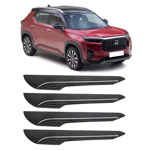 Image of AOSIS-Car Bumper Protector /Bumper Guard for Honda Elevate with Single Chrome Stripe (4-Pcs)