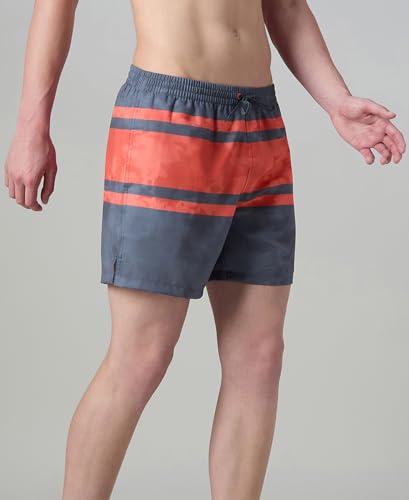 Image of Speedo Men's 4 Way Flex Essential Printed Watershorts with Side Pockets | Water Repellent | Internal Drawcord | Wide Waistband Swimming Trunks