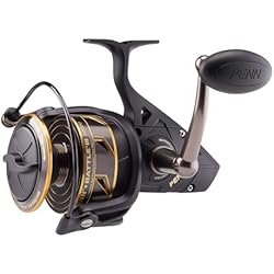 Carrete Penn Battle Ii 5000 PENN Carrete Giratorio Battle III – Carrete Giratorio Resistente de Agua Salada para Pesca de señuelo y Cebo, lubina, abadejo, Bacalao, caballa y Wrasse