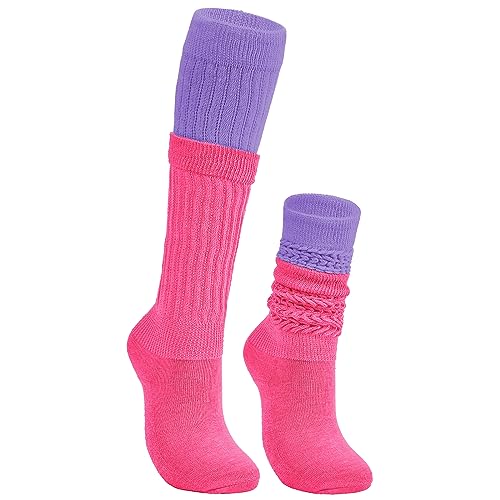 Image of American Trends Women's Slouch Socks Extra Long Knee High Socks Boot Socks - Pink, One Size, 1 Count