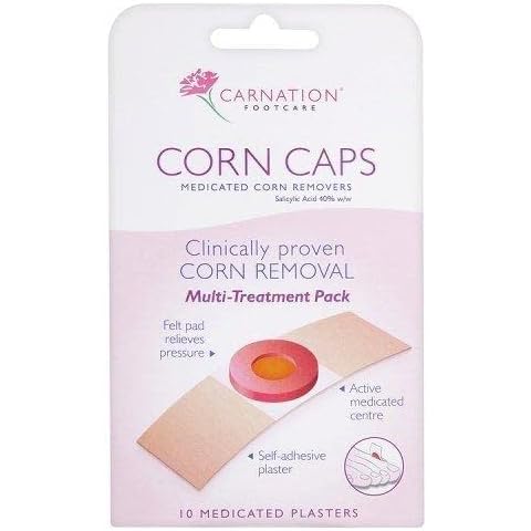 Carnation Footcare Corn Caps x 10-PACK OF 3 Cover