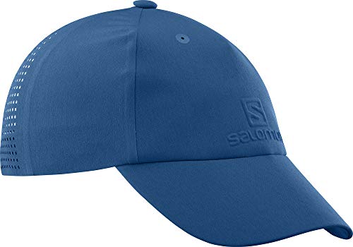 Salomon Elevate Logo Cap Gorra, Mujer, Azul (Poseidon), Talla única ajustable