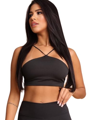 Kit 2 Top Alcinha em V (Preto/Azul Marinho, P)